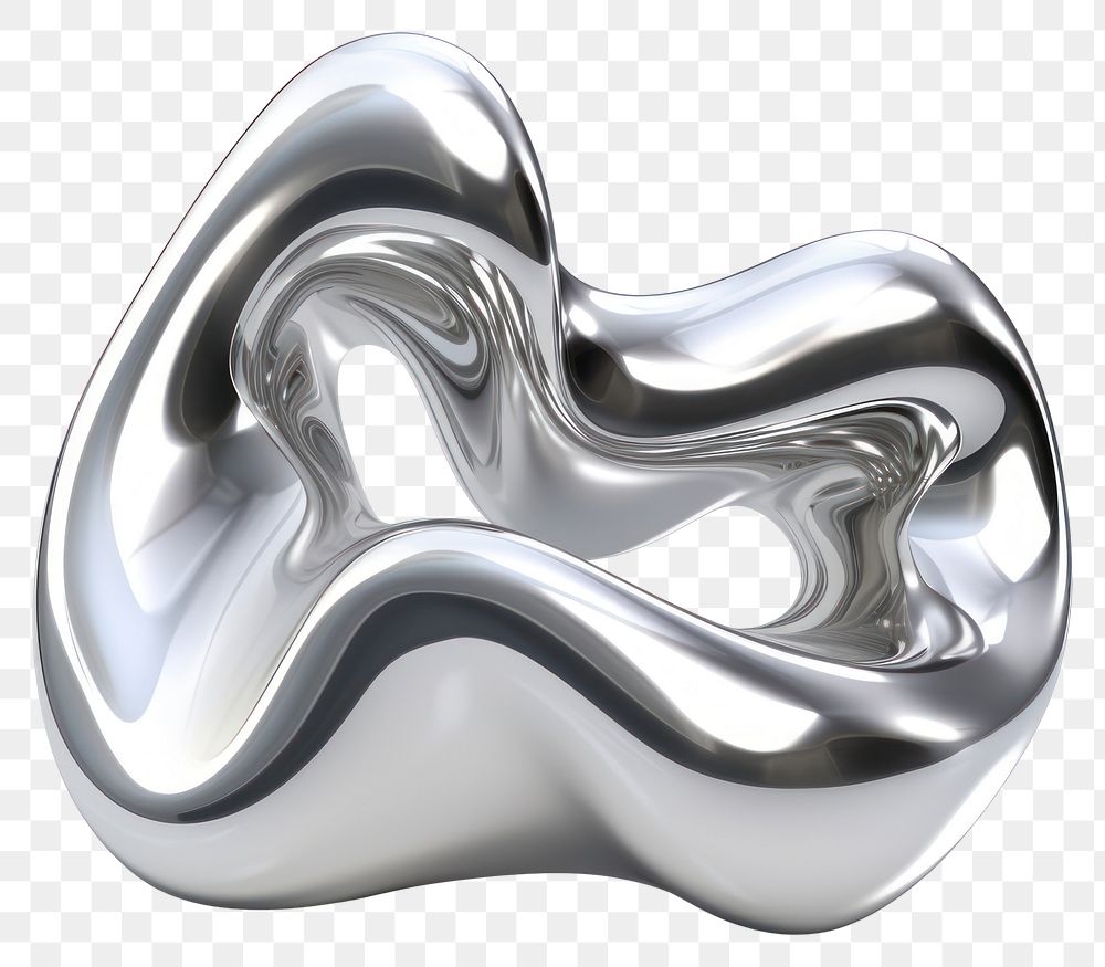PNG Liquid sharp Chrome material silver chrome shiny.