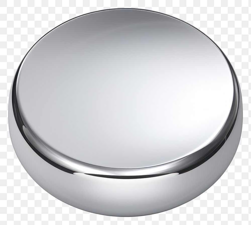 PNG Sound icon Chrome material silver platinum sphere.