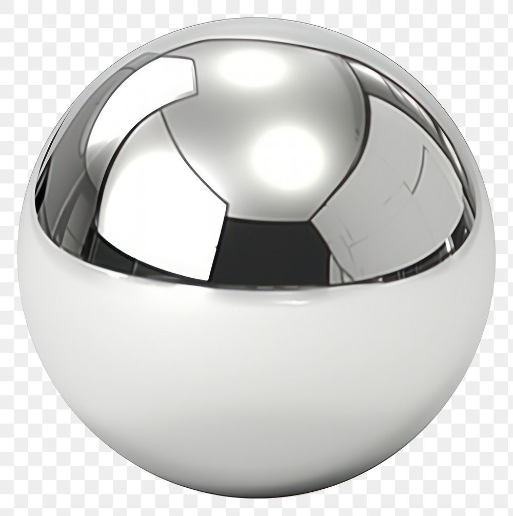 PNG Sphere Chrome material sphere silver shiny.