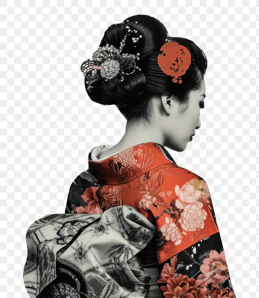 PNG  Japn portrait kimono photography.