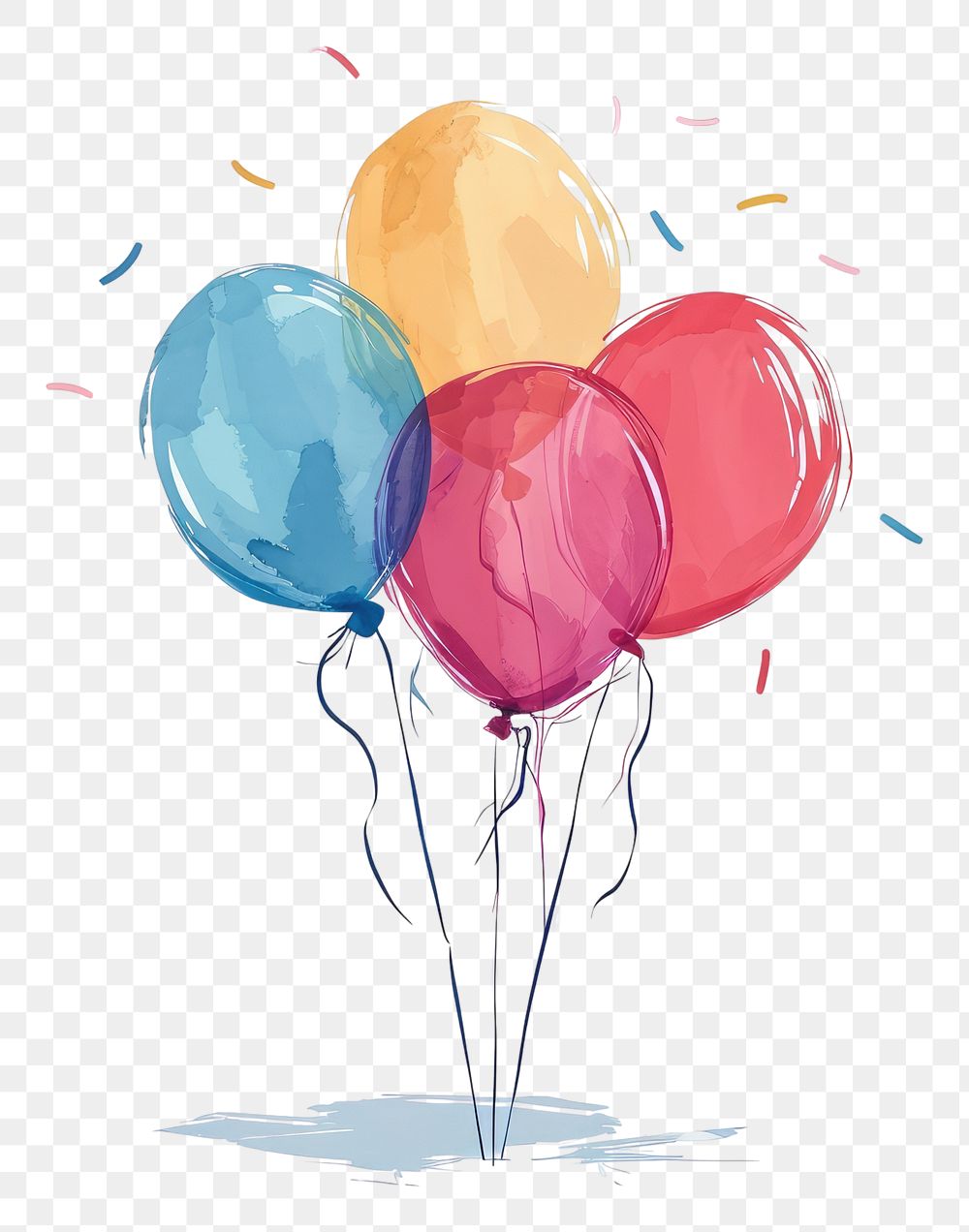 PNG Balloon birthday white background anniversary