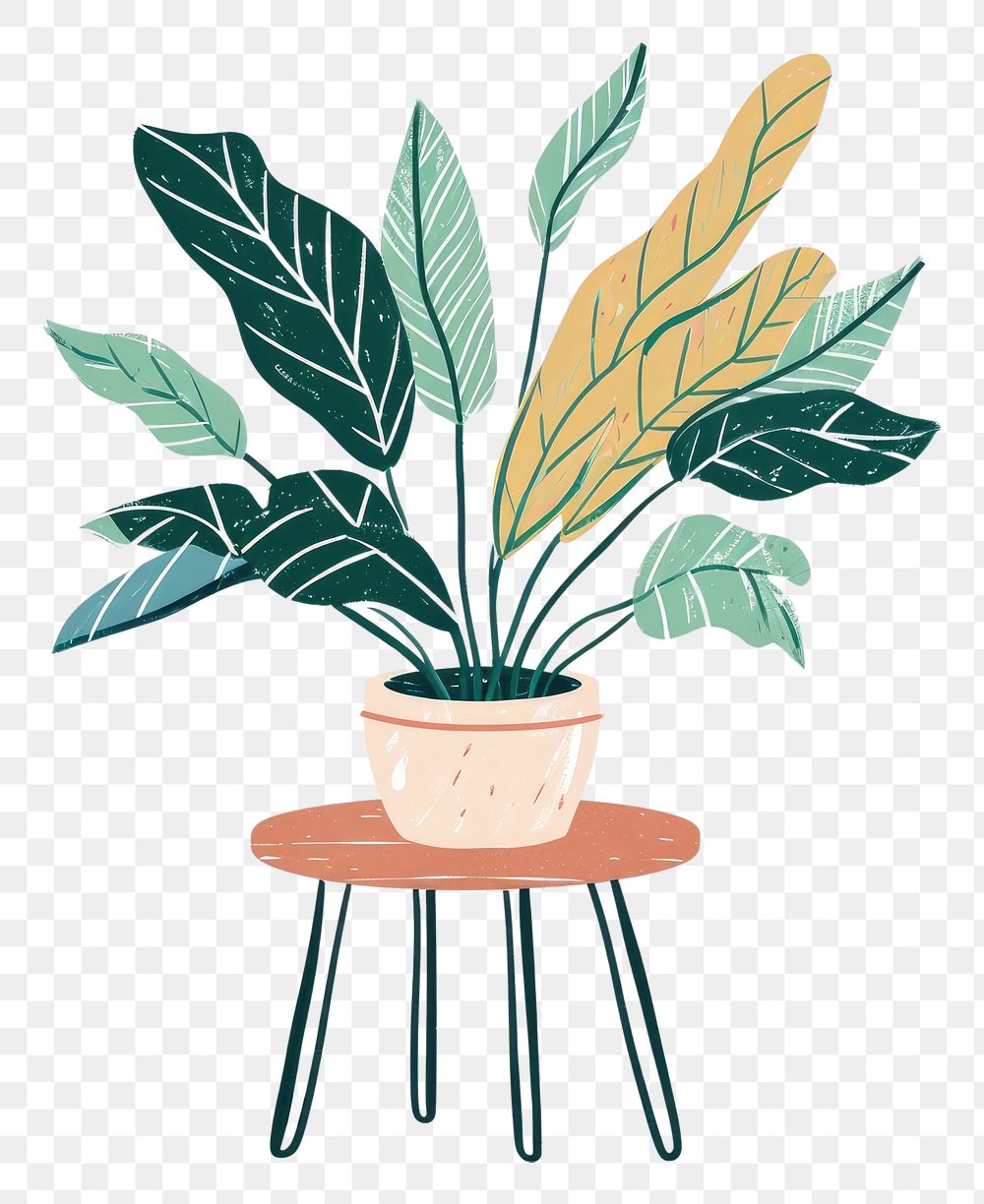 PNG Plant flowerpot furniture vase.