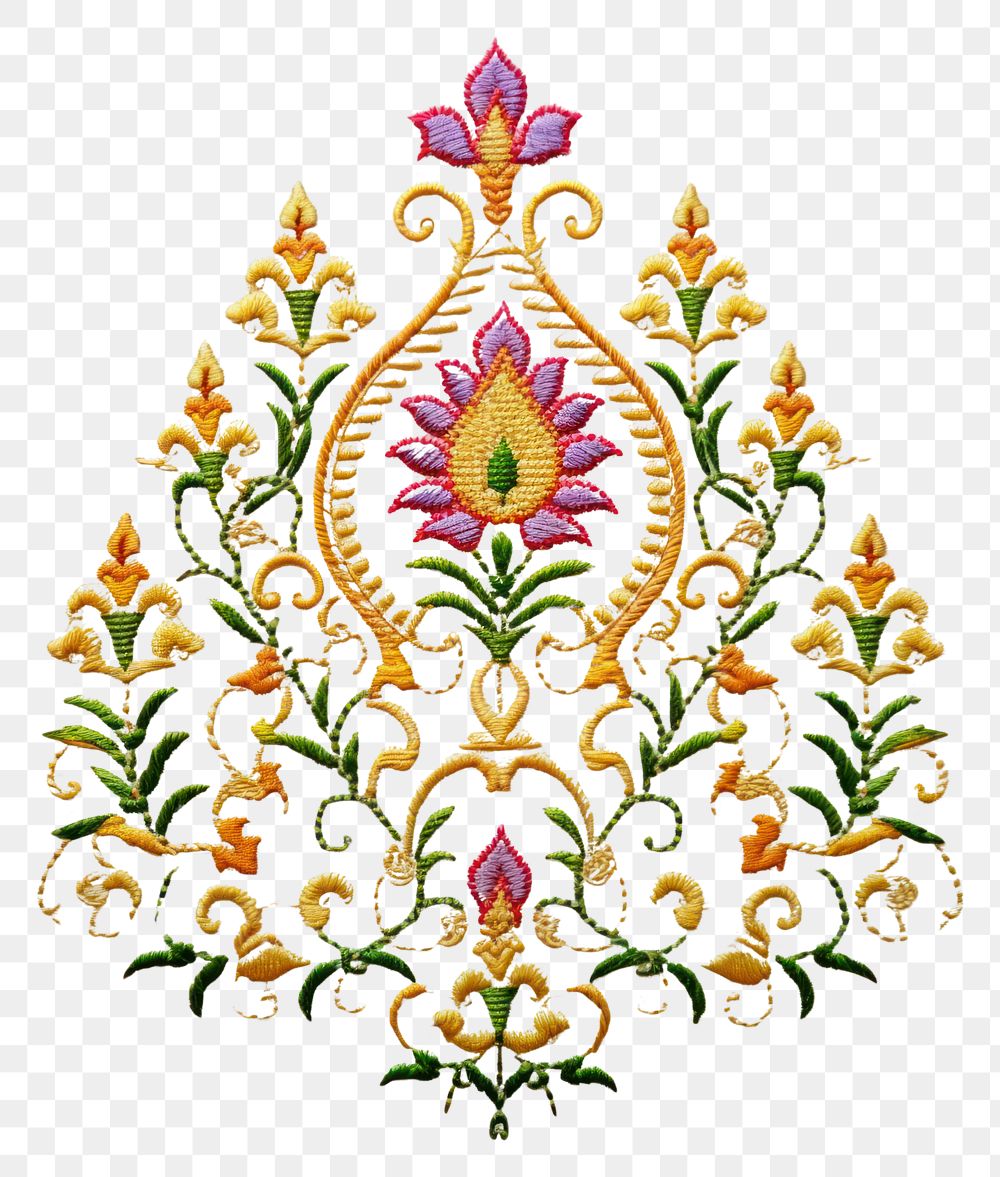 PNG A thai template in embroidery style pattern architecture calligraphy.