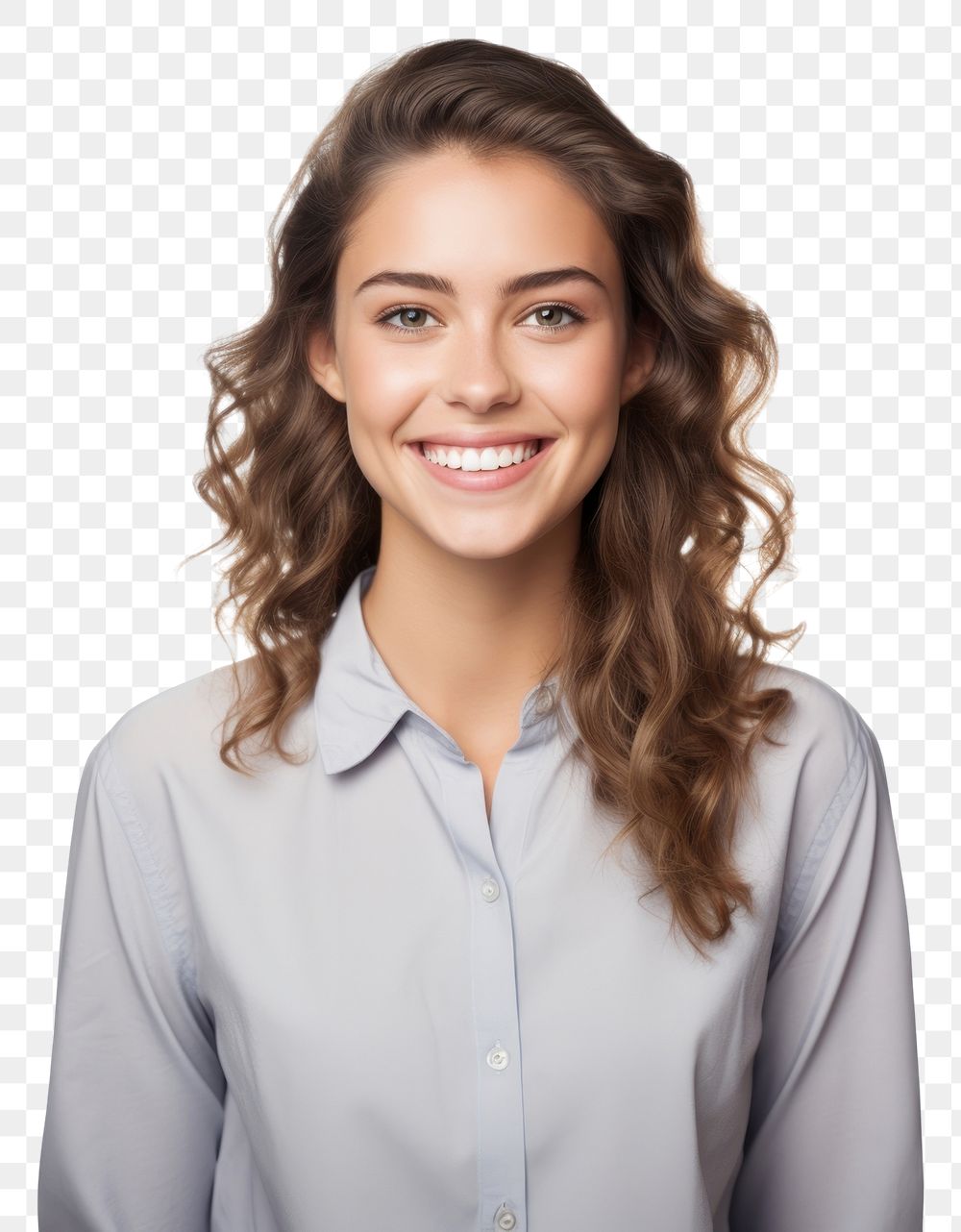 PNG Young America woman with pleasant smile photography portrait blouse.