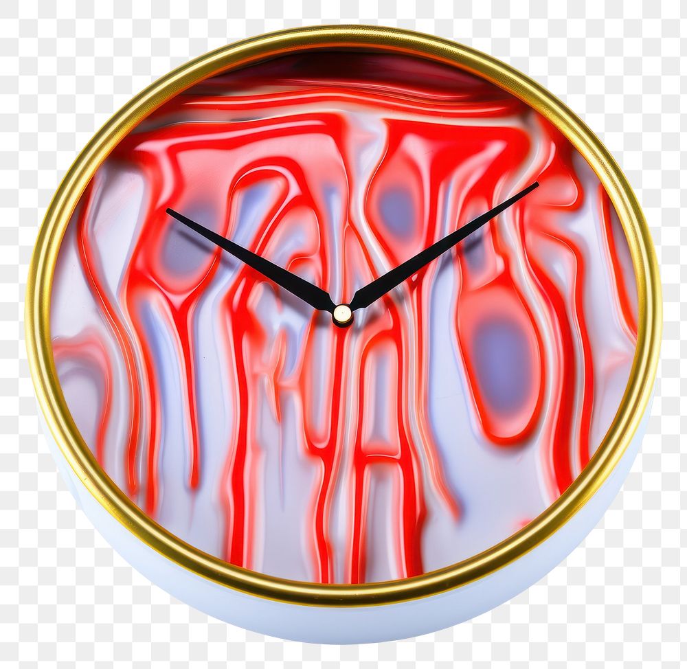 PNG  Surrealistic painting of Clock melt clock white background deadline.