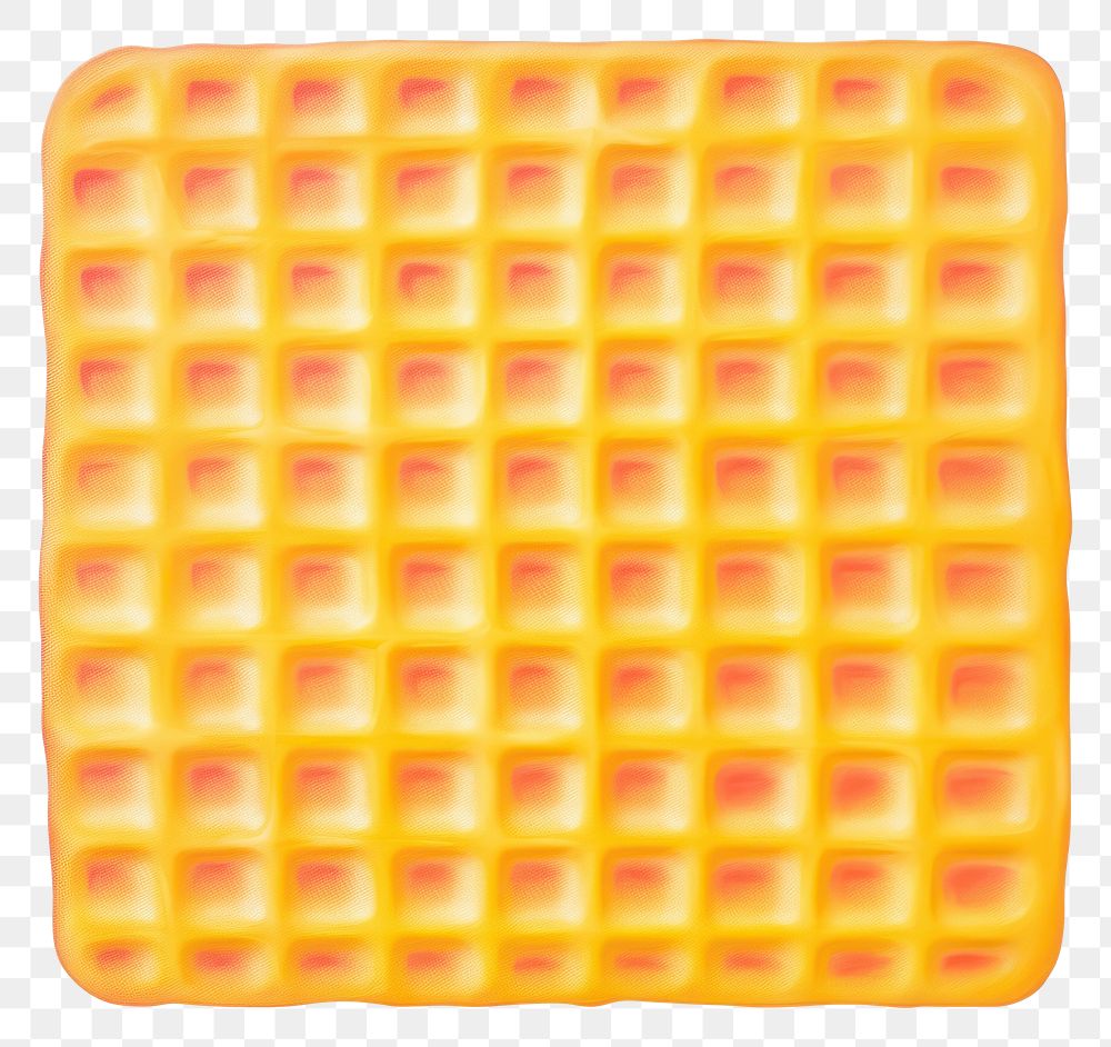 PNG  Surrealistic painting of waffle backgrounds repetition white background.