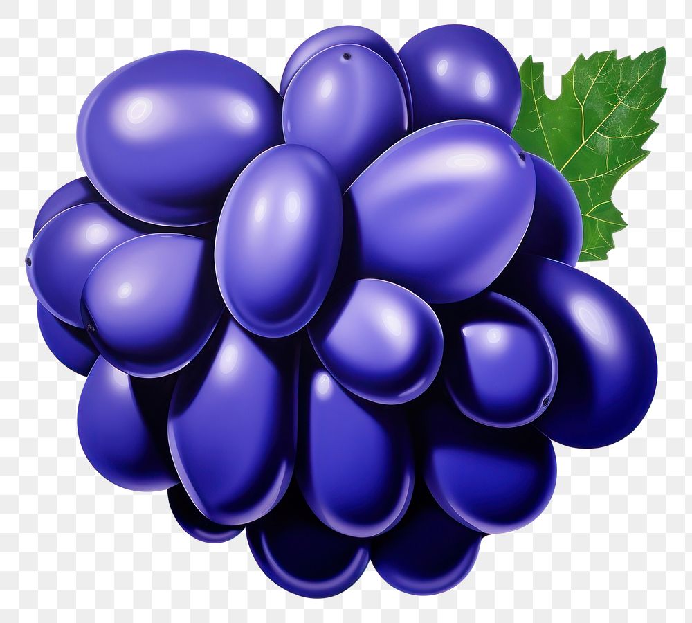 PNG  Surrealistic painting of Vivid Purple Grape grapes purple fruit.