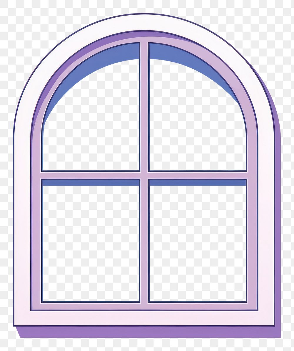 PNG Window and outside is space shape line architecture.