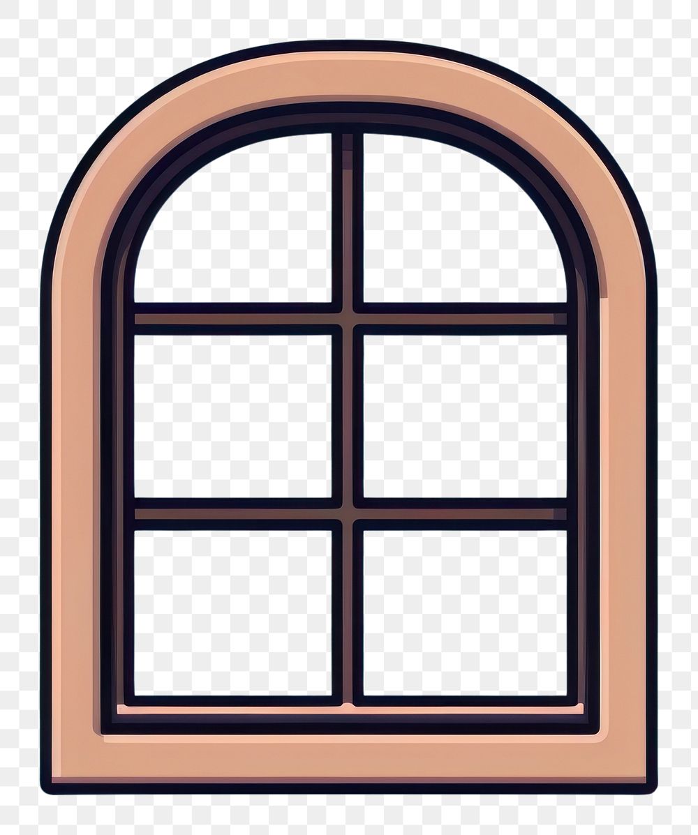 PNG Window and outside is galaxy shape architecture transparent.