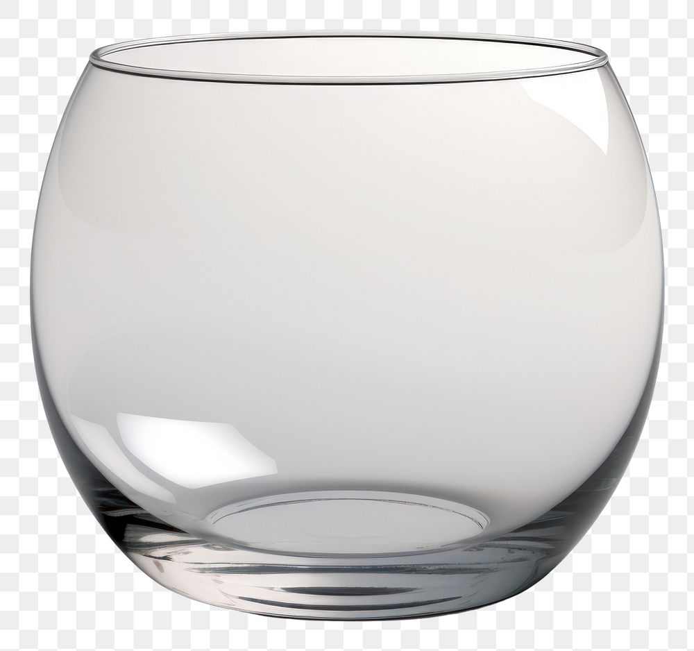 PNG Circle glass transparent vase.