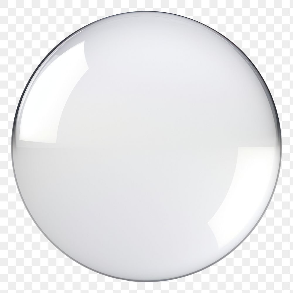 PNG Circle sphere glass white background.