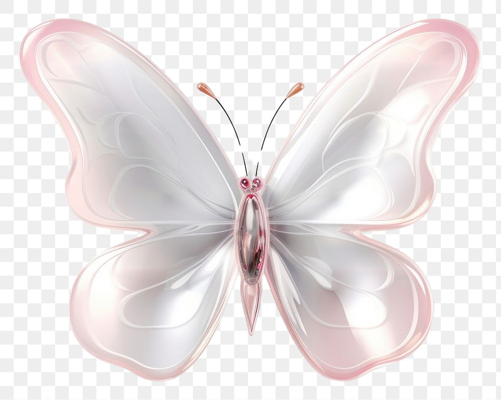 PNG Cute butterfly animal white background accessories.