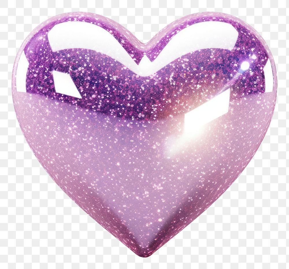PNG Glitter heart jewelry white background accessories.