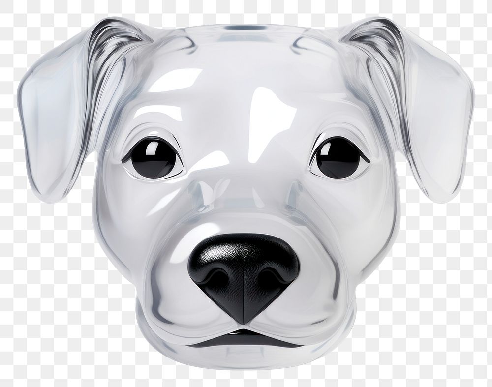 PNG Dog face mammal animal glass.