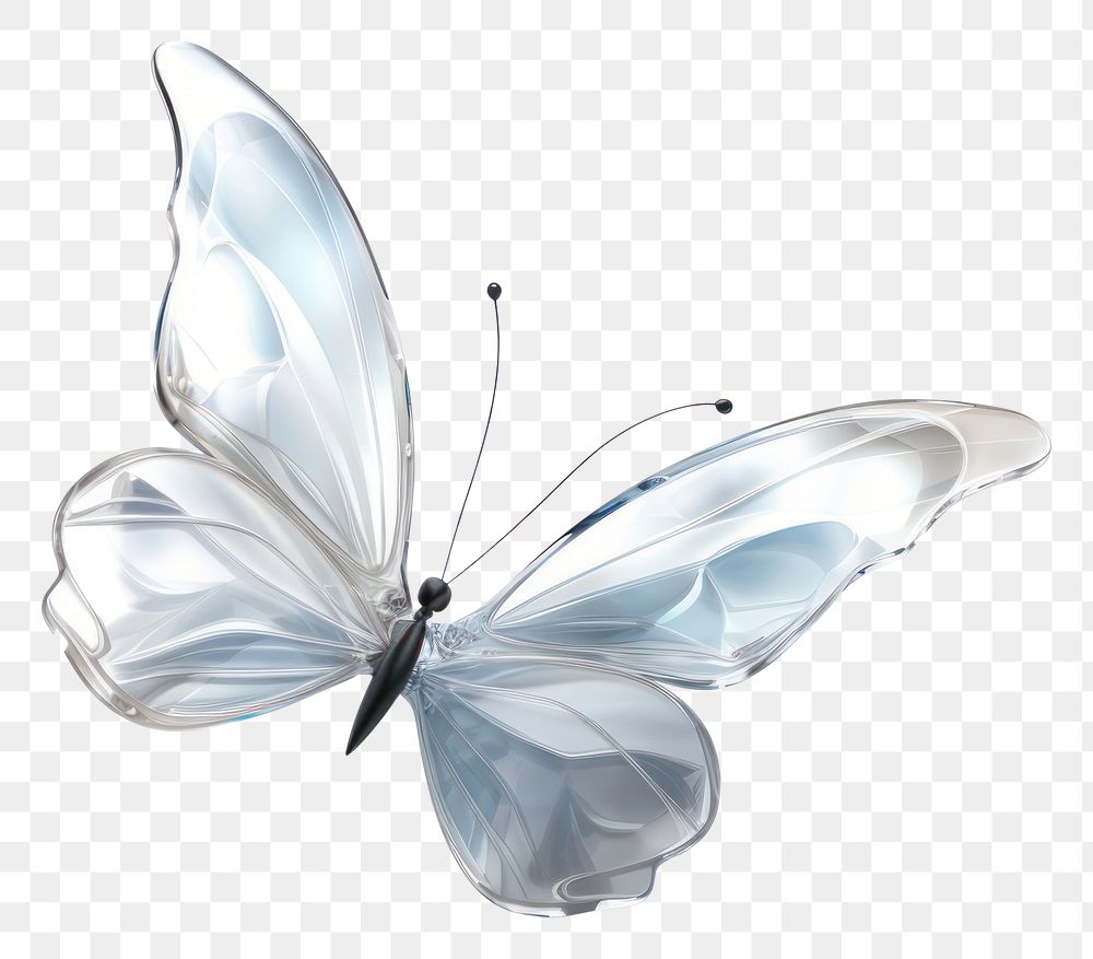 PNG Flying butterfly side view animal white white background.