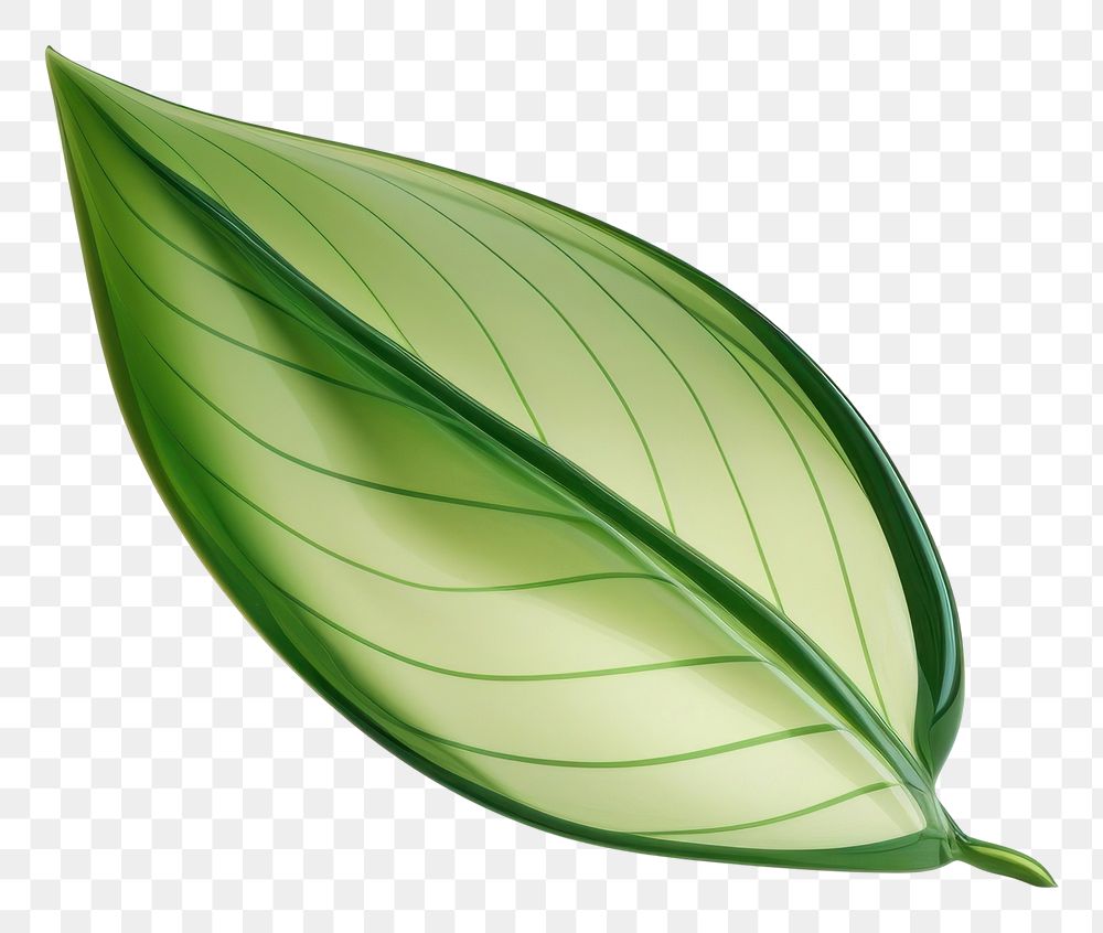 PNG Simple leaf plant green freshness.