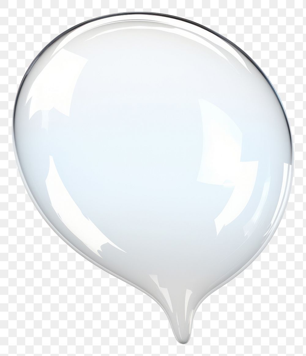 PNG Speech bubble big arrow transparent white glass.