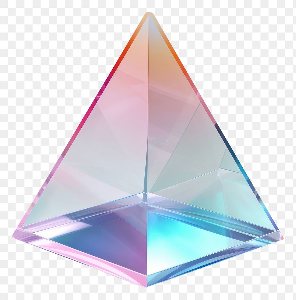 PNG Prism shape gemstone jewelry crystal.