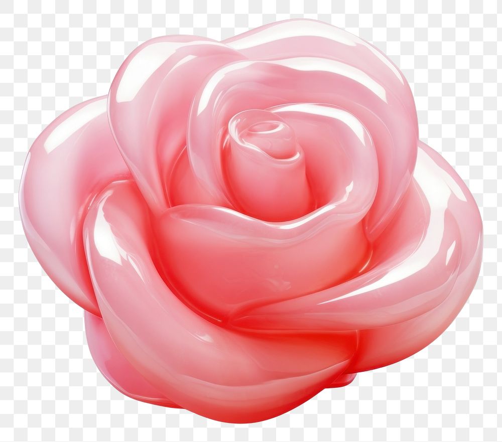 PNG  Rose shape white background confectionery. AI generated Image by rawpixel.