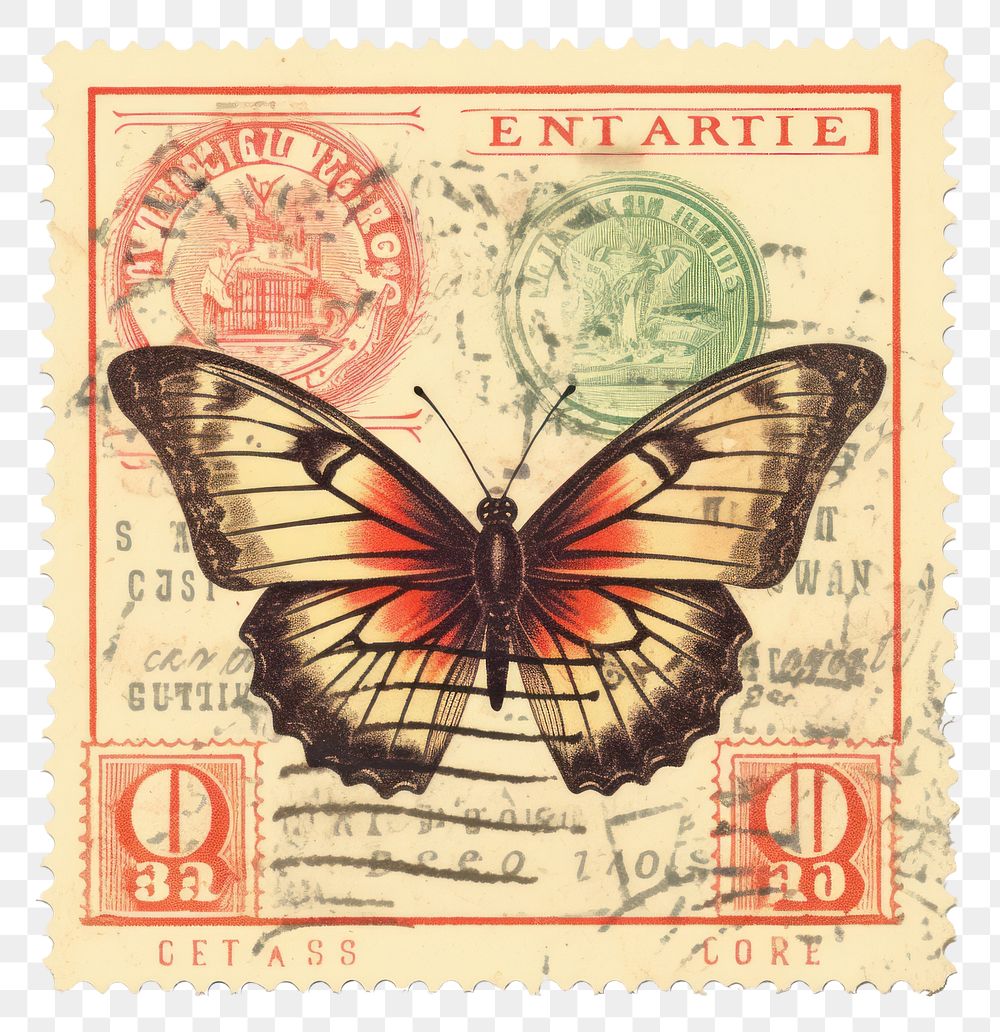 PNG Insect butterfly currency banknote.