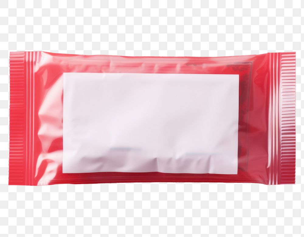 PNG Food plastic packaging white crumpled cushion.