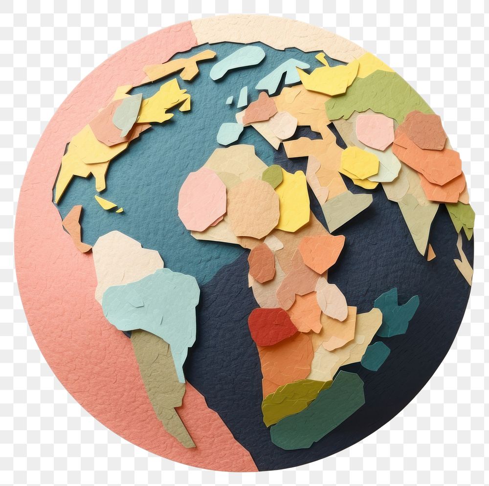 PNG Planet pattern craft paper.