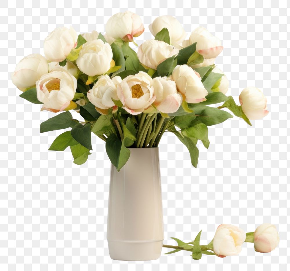 PNG  Bouquet mockup flower plant white.