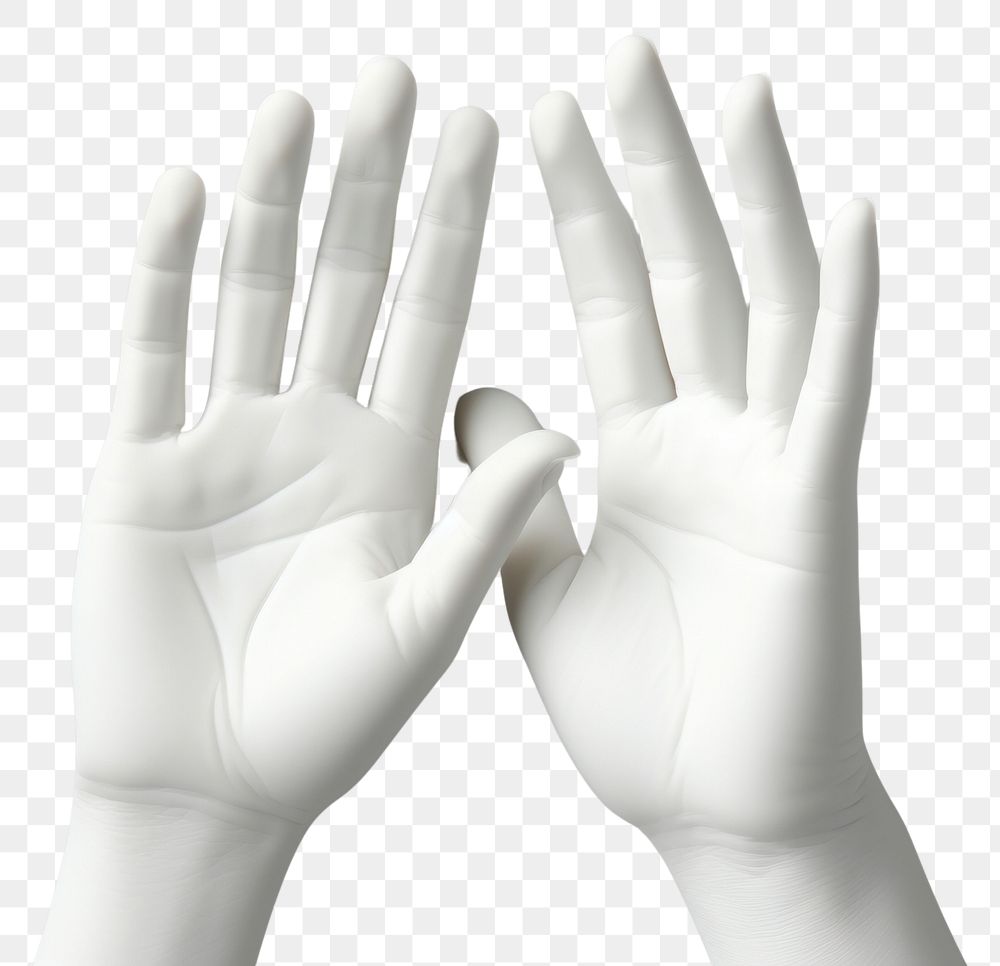 PNG 2 hands High five finger glove medication.