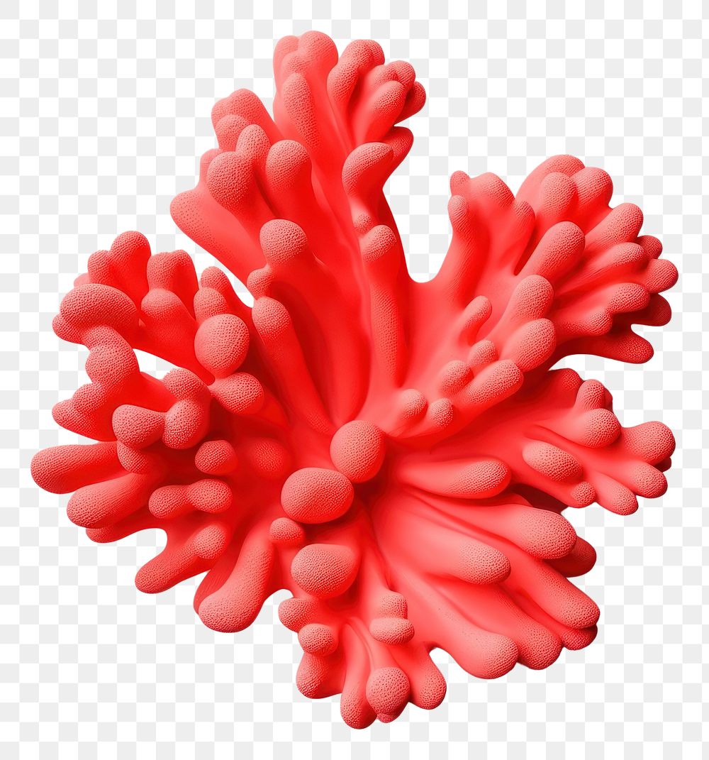 PNG  Cute plasticine clay 3d of coral freshness dynamite weaponry. AI generated Image by rawpixel.