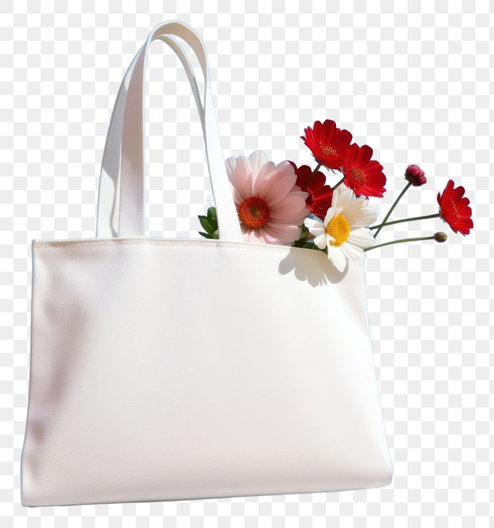 PNG Handbag flower plant freshness.
