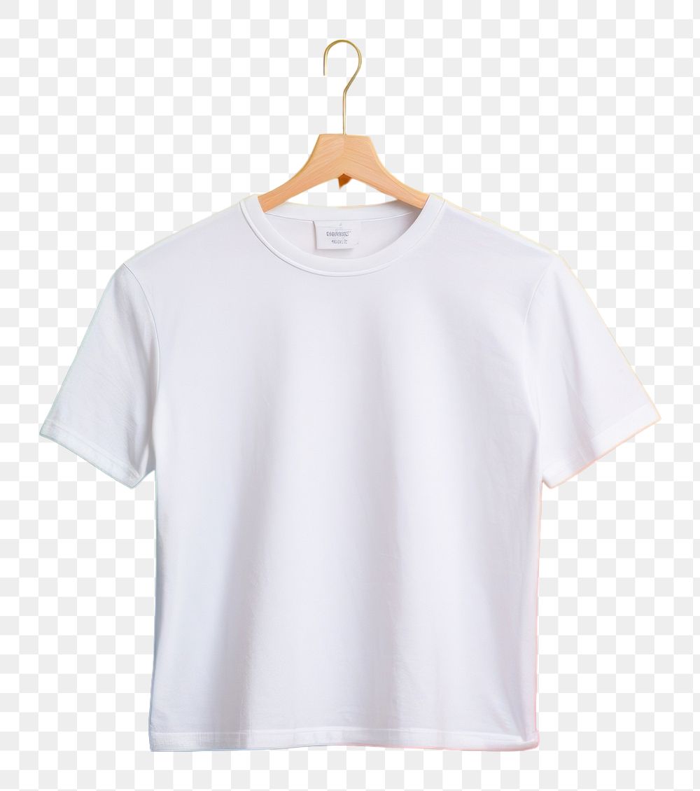 PNG A white white t-shir t-shirt sleeve coathanger.