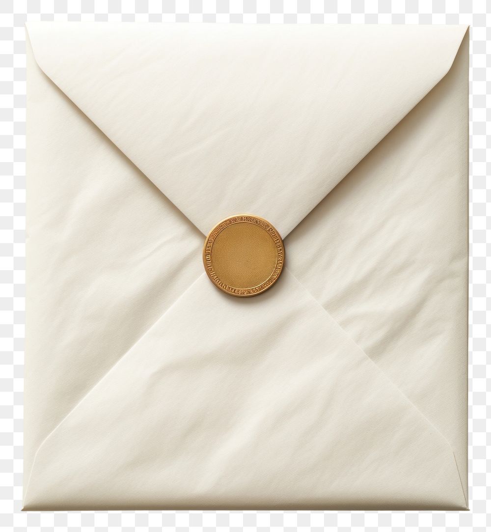 PNG A seal wax stamp on paper mulberry paper envelope white accessories simplicity.
