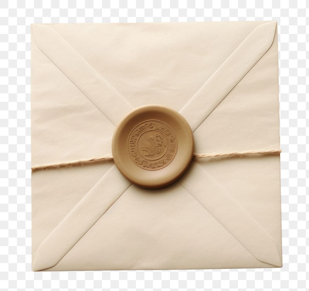 PNG A Letter Seal Wax Stamp on old paper envelope letter white.