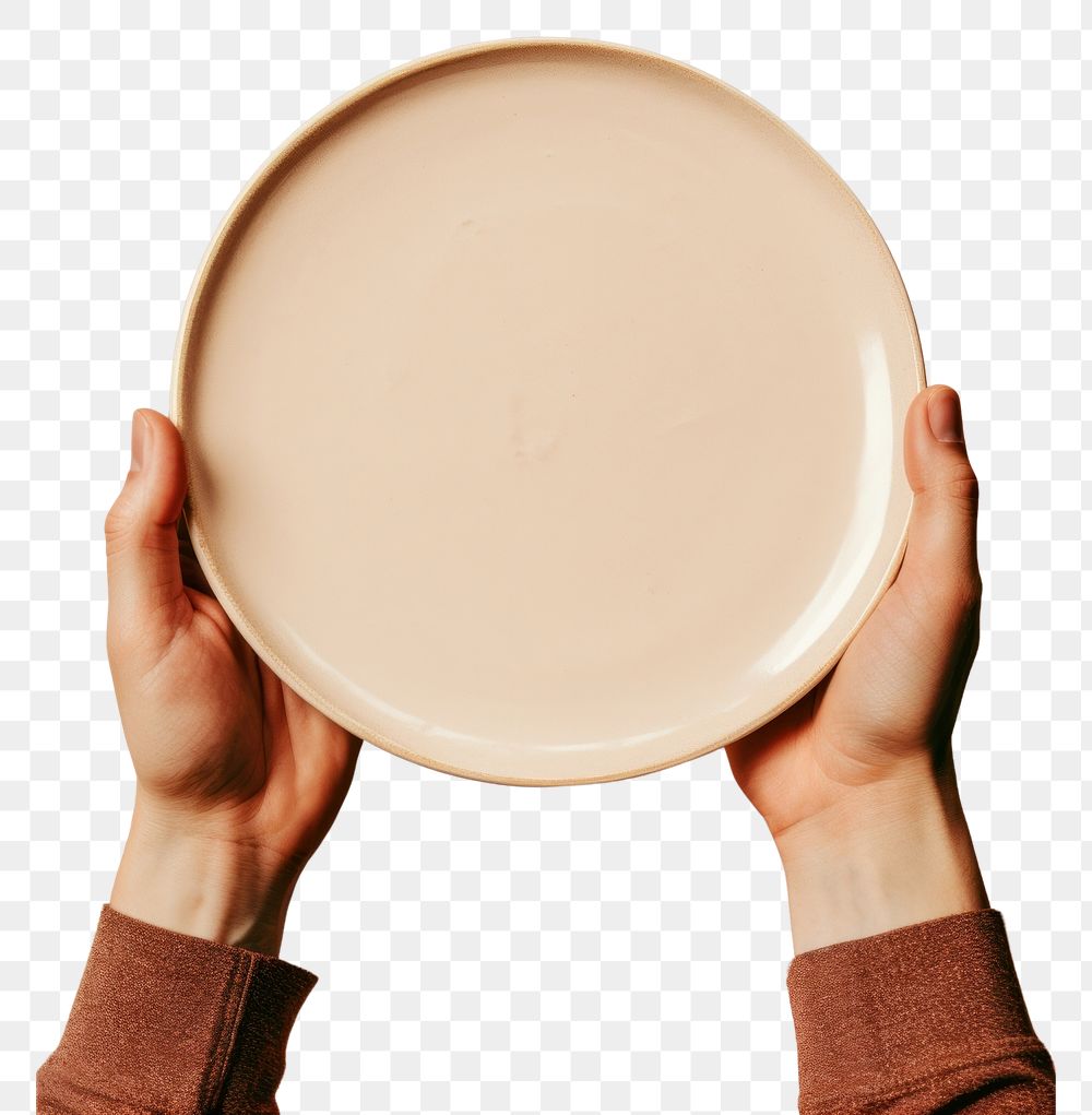 PNG A person holding a plate with a piece of pie on it art tableware porcelain.