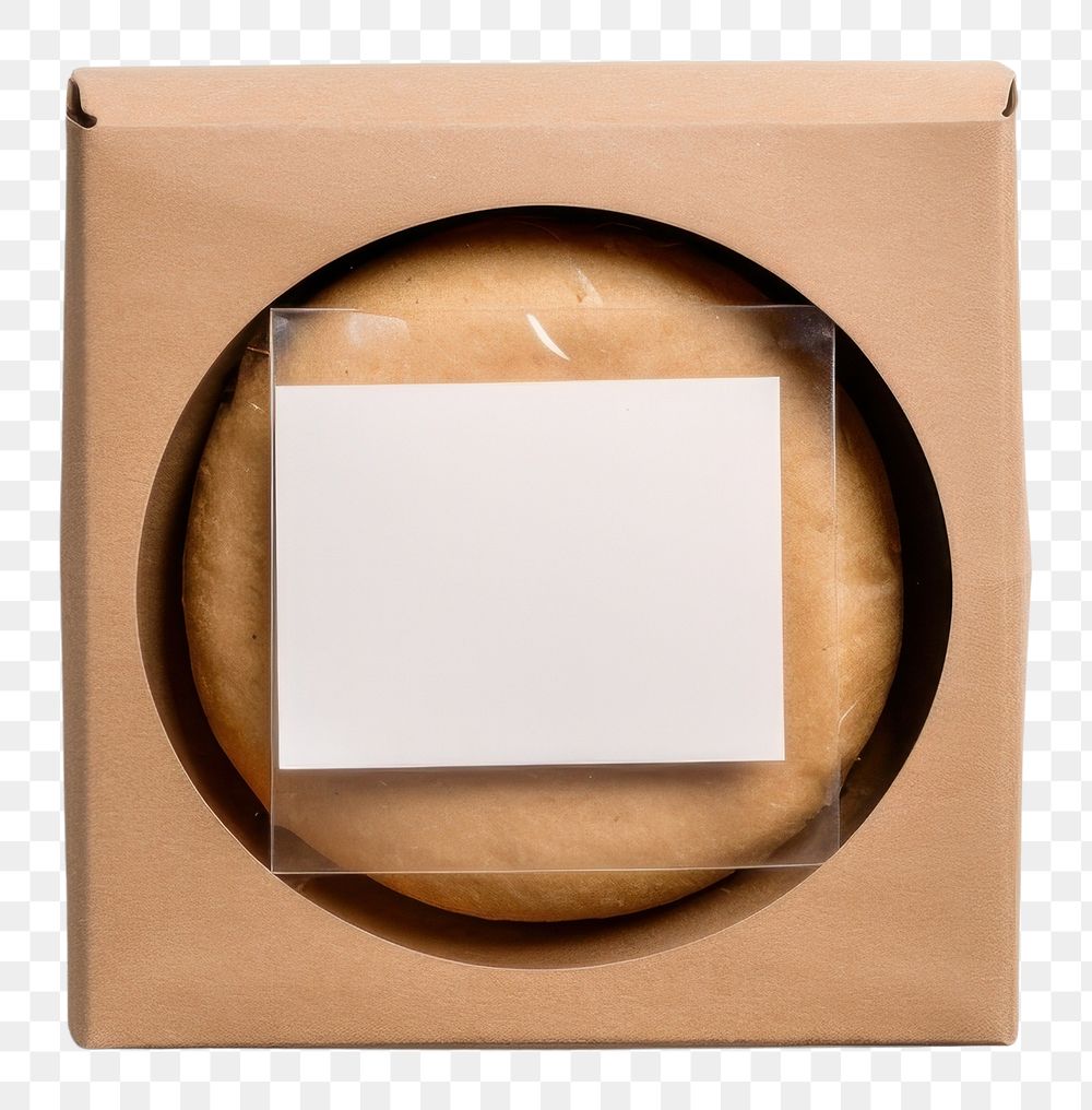 PNG  Sticker packaging mockup cardboard paper box.