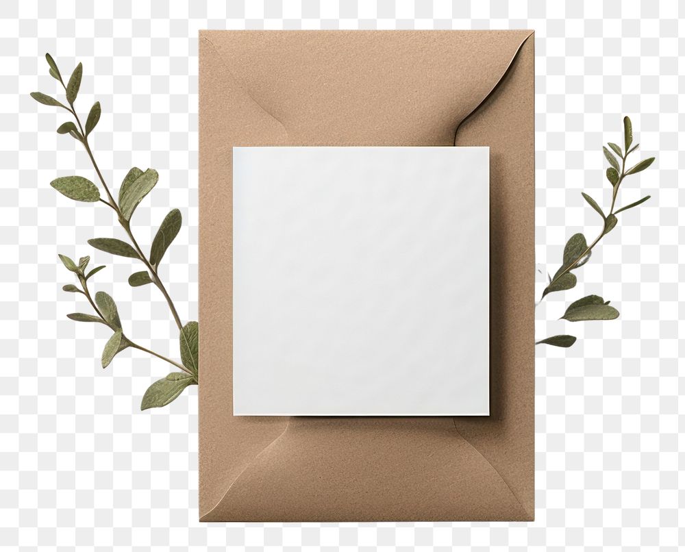 PNG  Packaging mockup paper simplicity letterbox.