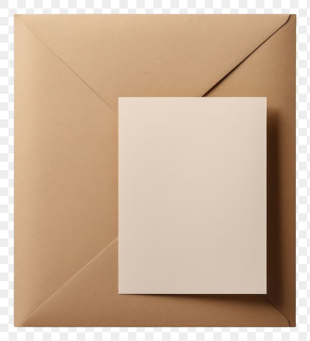 PNG  Packaging mockup envelope paper box.
