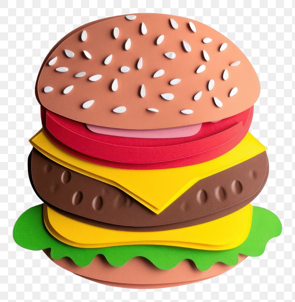PNG Burger burger food representation.