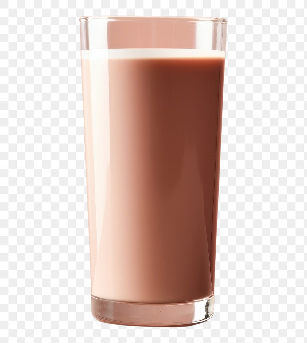 PNG Chocolate milk drink juice glass.