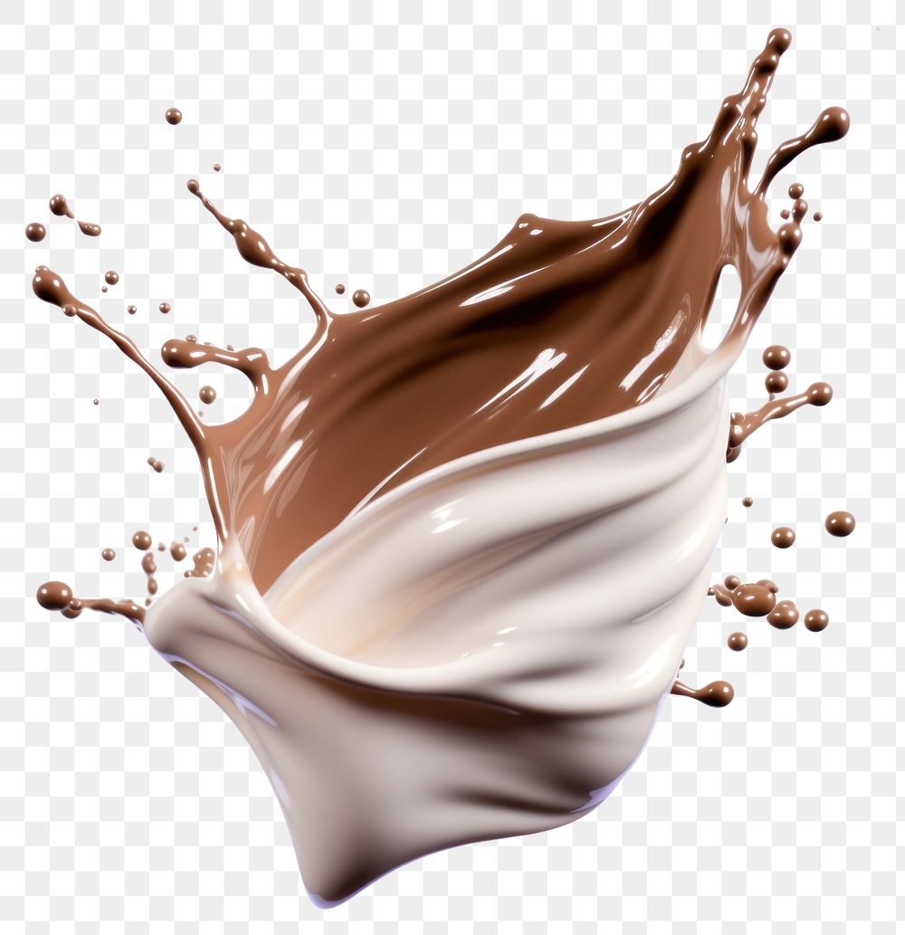 PNG Chocolate milk splash refreshment splattered simplicity.