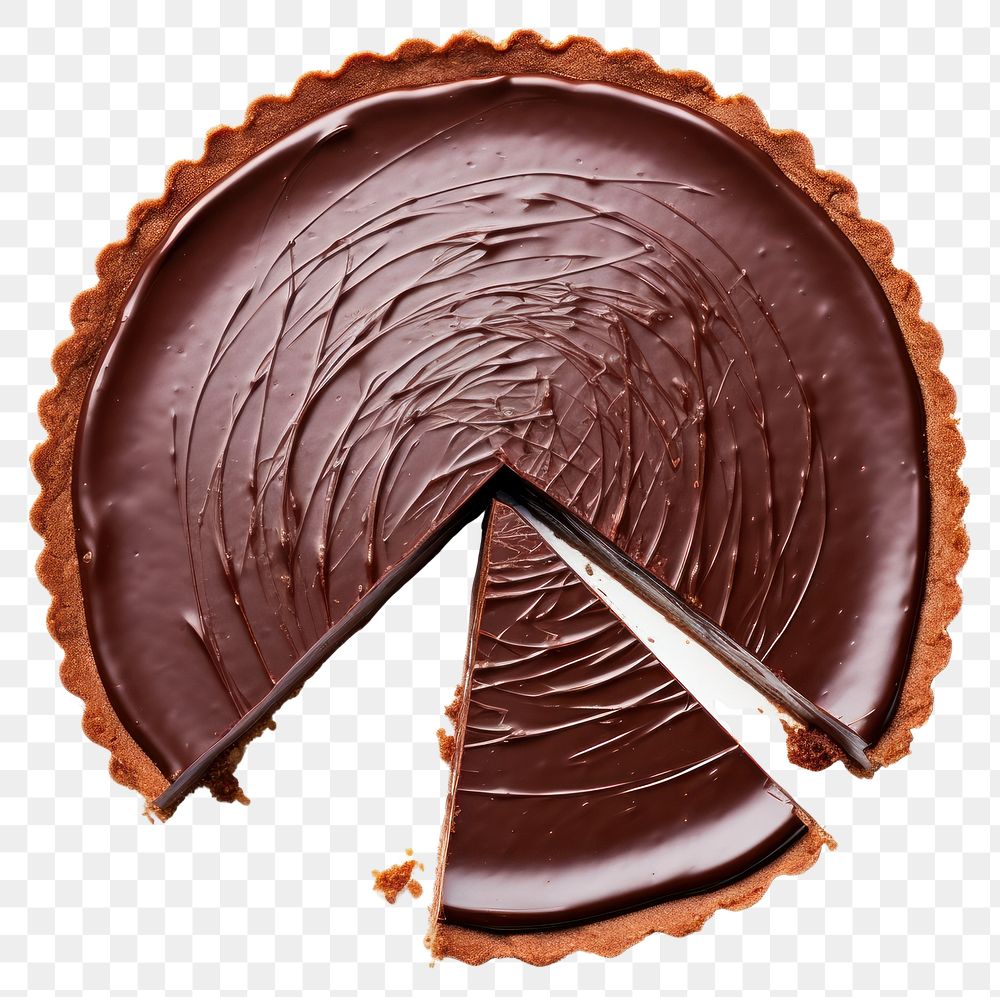 PNG Chocolate tart dessert cake food.