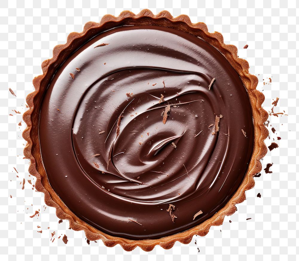 PNG Chocolate tart dessert cupcake food.