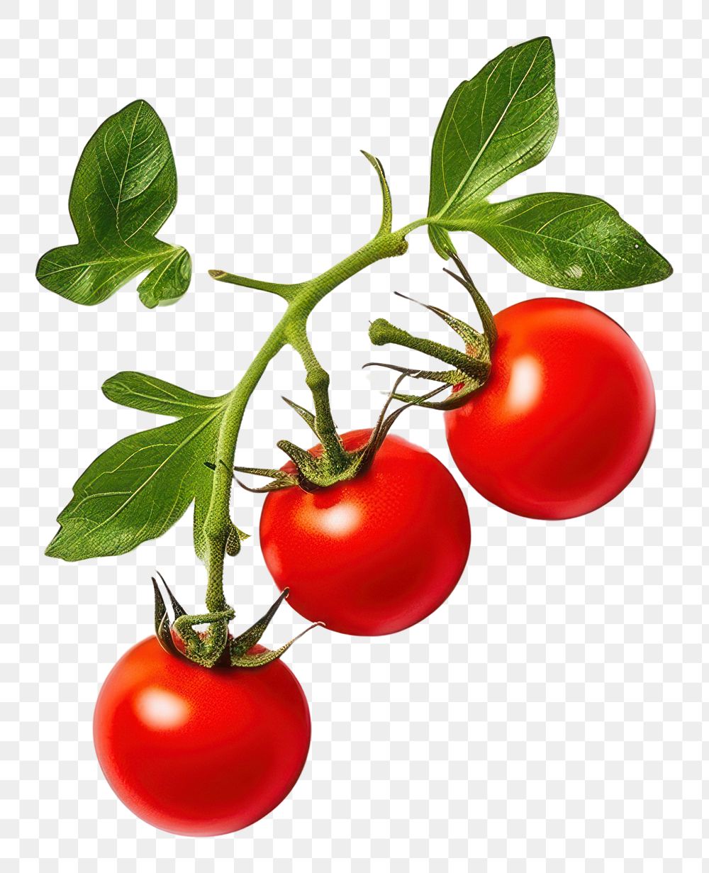 PNG Cherry tomato vegetable fruit plant.