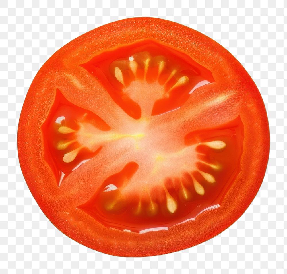 PNG Cherry tomato slice vegetable plant food.