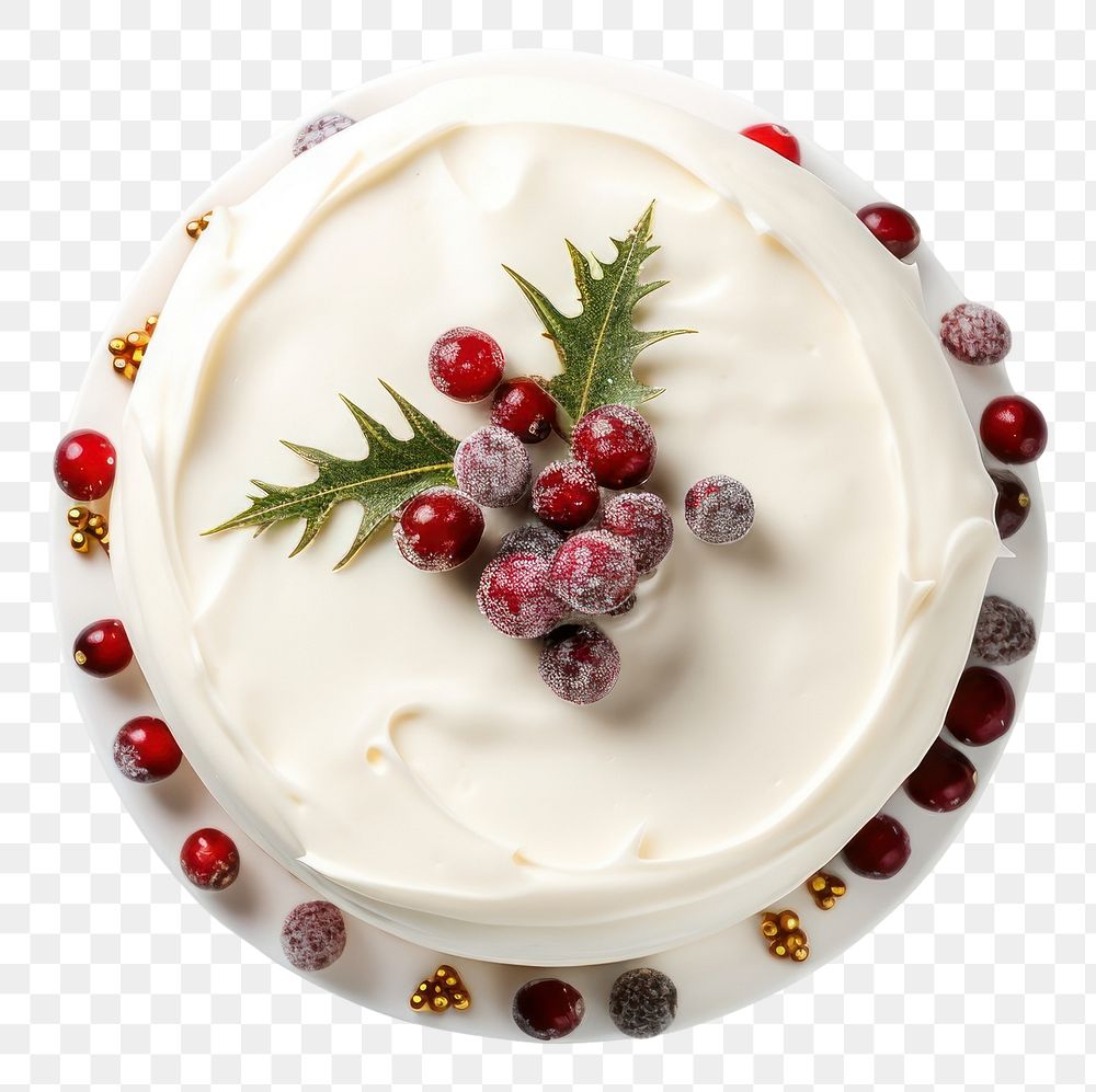 PNG Christmas cake christmas dessert fruit.