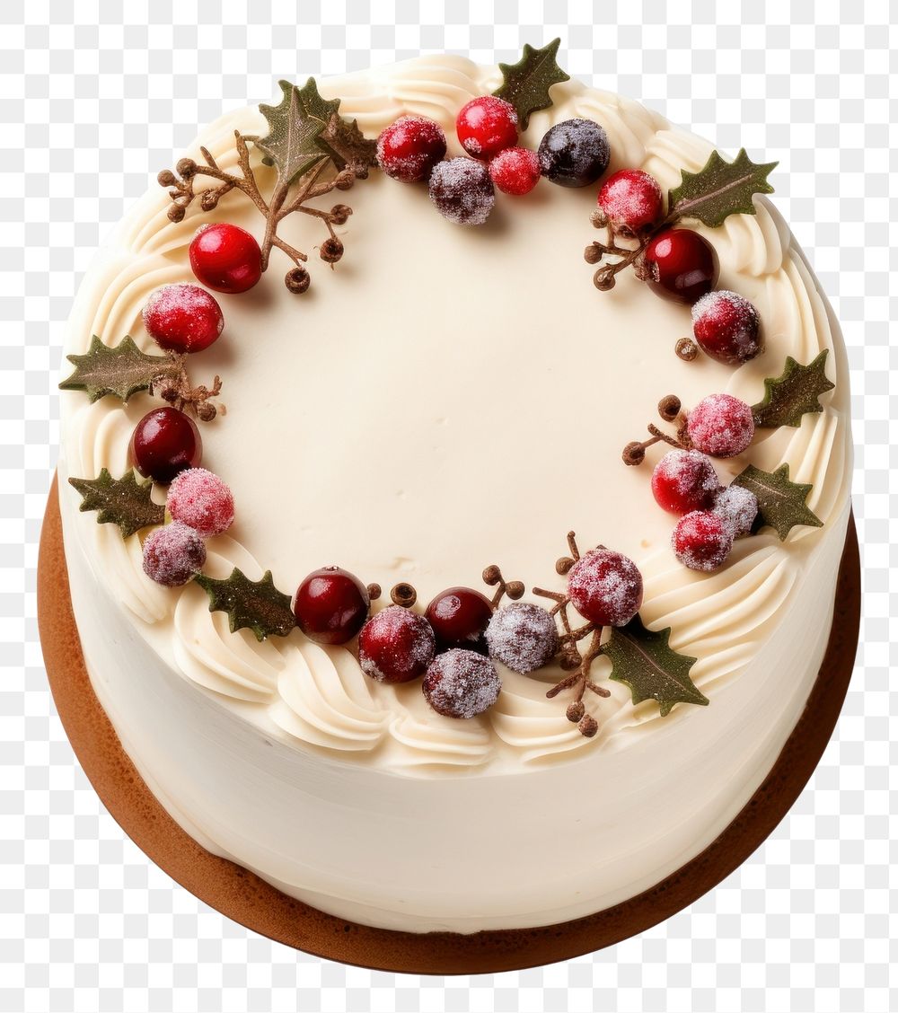 PNG Christmas cake christmas dessert berry.