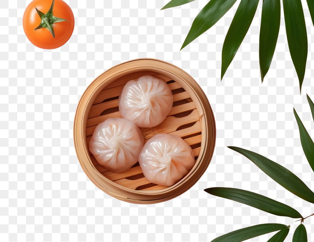 PNG Dim sum food xiaolongbao container.