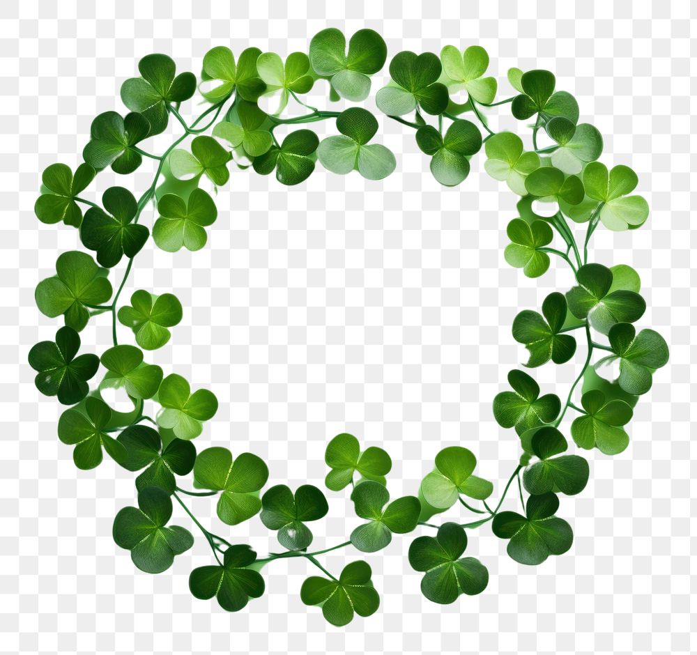 PNG Clover leaf border plant green jewelry