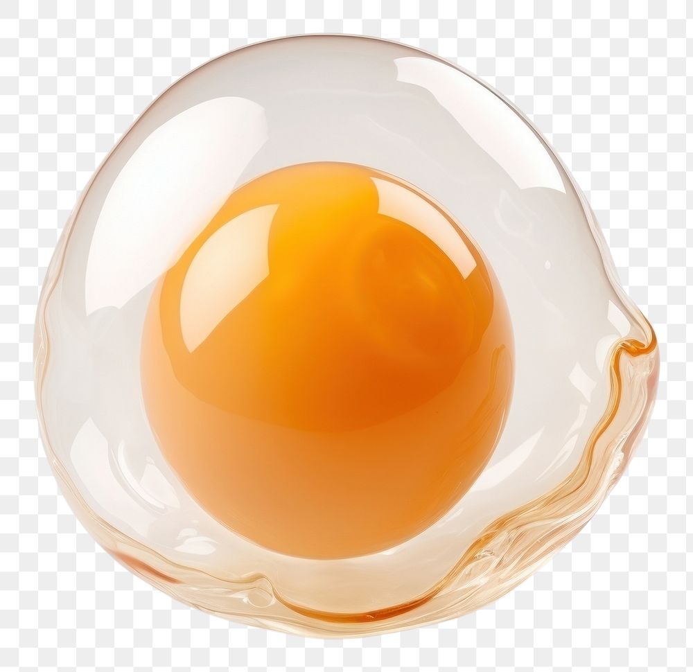 PNG Fried egg shape toy white background simplicity fragility.