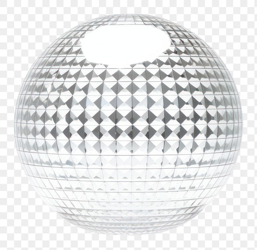 PNG Hand Blown Glass disco ball shape sphere white white background.